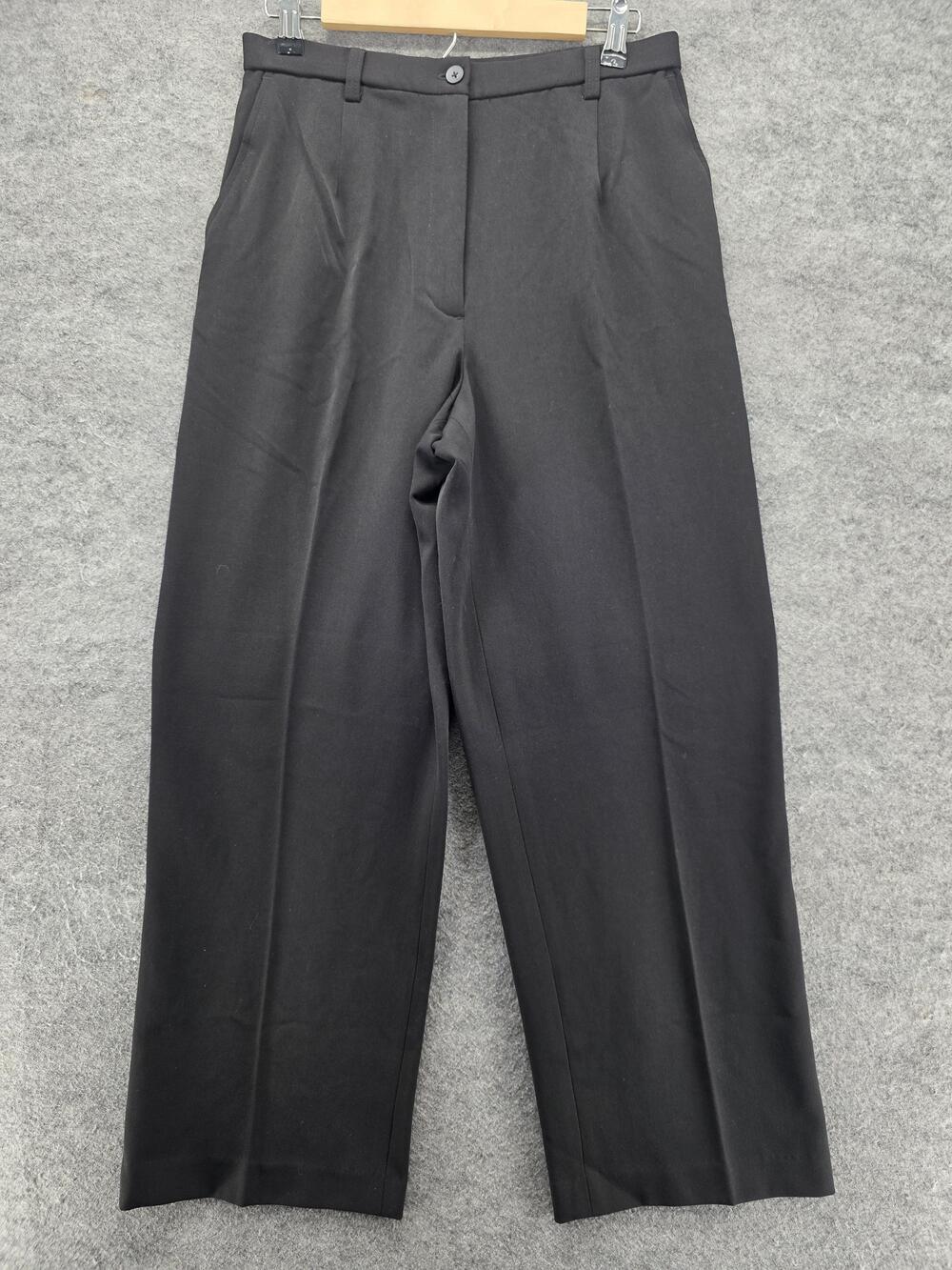 Dialogue Pants Womens 12P Petite Black Stretch Dress Slacks QVC TwinStretch